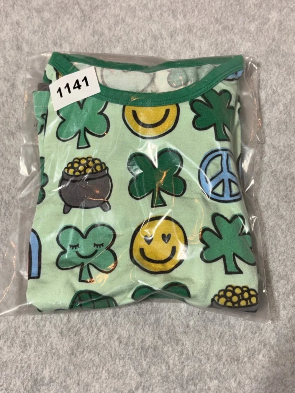 Little Sleepies 2T St Patricks Day Lucky Irish Bamboo Viscose Pajama Set Green